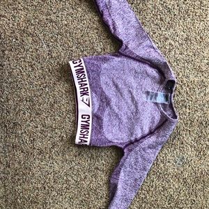 GYMSHARK FLEX CROP LONG SLEEVE